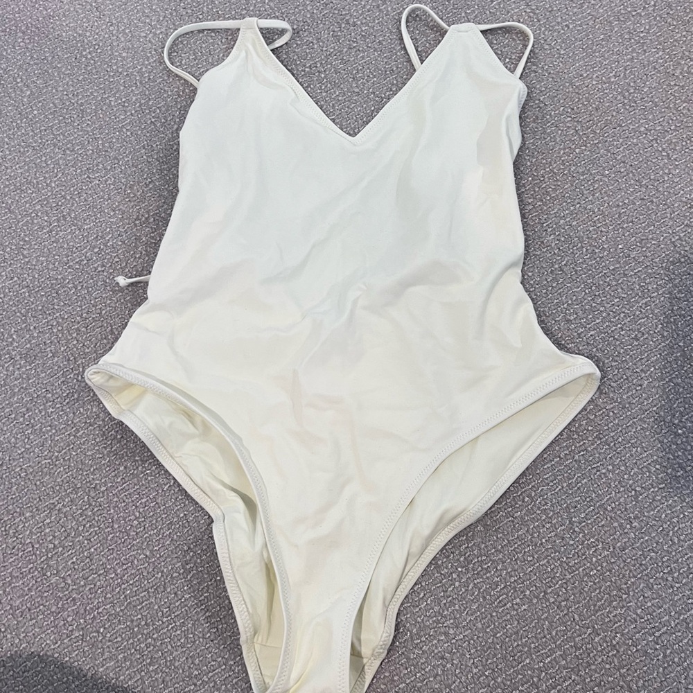 Solid and stripe Lynn one piece XL
